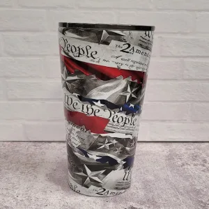 America Flag Freedom We The People 20oz Patriotic Tumbler