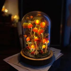 Artisanal Mushroom Night Light: Enchanted Forest Gift