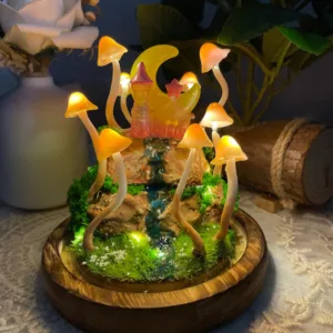 Castle Moon Mushroom Night Light