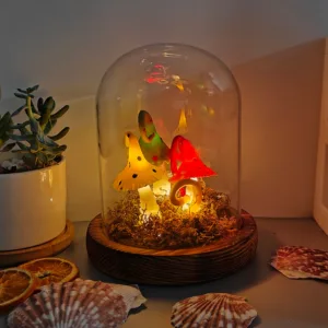 Colorful Hole Cap Swirl Stem Night Light