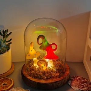 Colorful Hole Cap Swirl Stem Night Light