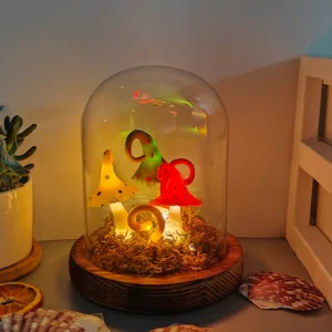 Colorful Hole Cap Swirl Stem Night Light
