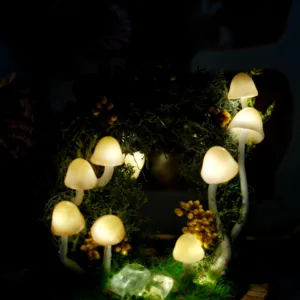 Crystal Accent Mushroom Night Light