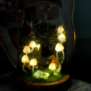 Crystal Accent Mushroom Night Light