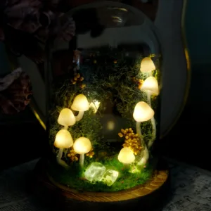Crystal Accent Mushroom Night Light