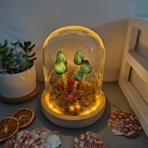 Dark Green Scaled Skinny Moss Night Light