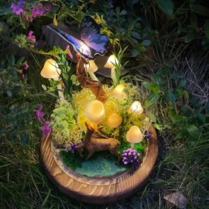 Deer Accent Mushroom Night Light
