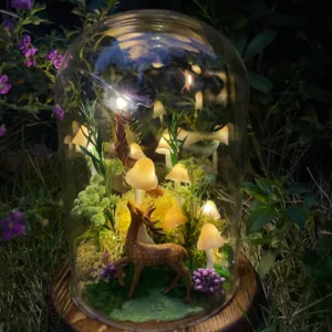 Deer Accent Mushroom Night Light