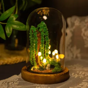 Enchanted Forest Mushroom Night Light with Willow and Hamster