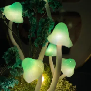 Enchanted Green Mushroom Night Light