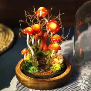 Enchanted Mushroom and Fox Night Light