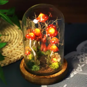 Enchanted Mushroom and Fox Night Light