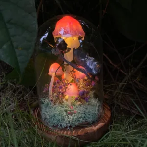Floral Butterfly Mushroom Night Light