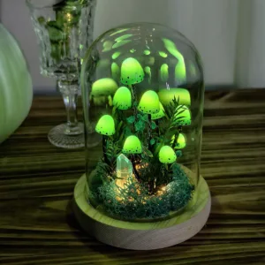 Glowing Green Mushroom Night Light