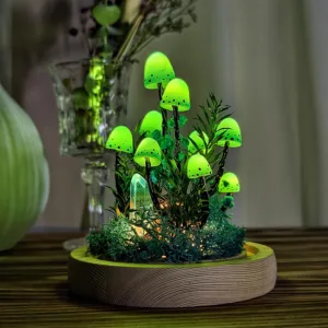 Glowing Green Mushroom Night Light
