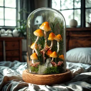 Glowing Yellow Mushroom Night Light