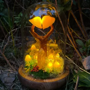 Heart Shape Mushroom Night Light