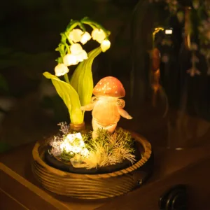 Lily of the Valley and Mushroom Girl Night Light