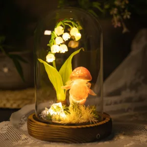 Lily of the Valley and Mushroom Girl Night Light