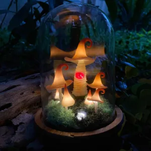 Magic Mushroom Night Light with Eye and Witch Hat