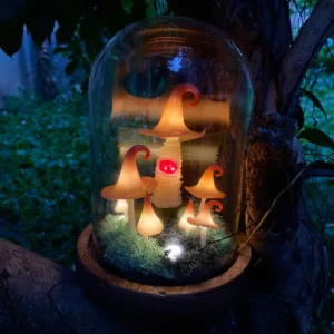 Magic Mushroom Night Light with Eye and Witch Hat